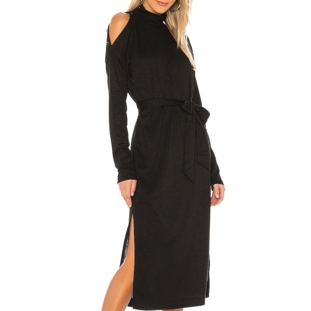 PAIGE Paxton Dress in black REVOLVE